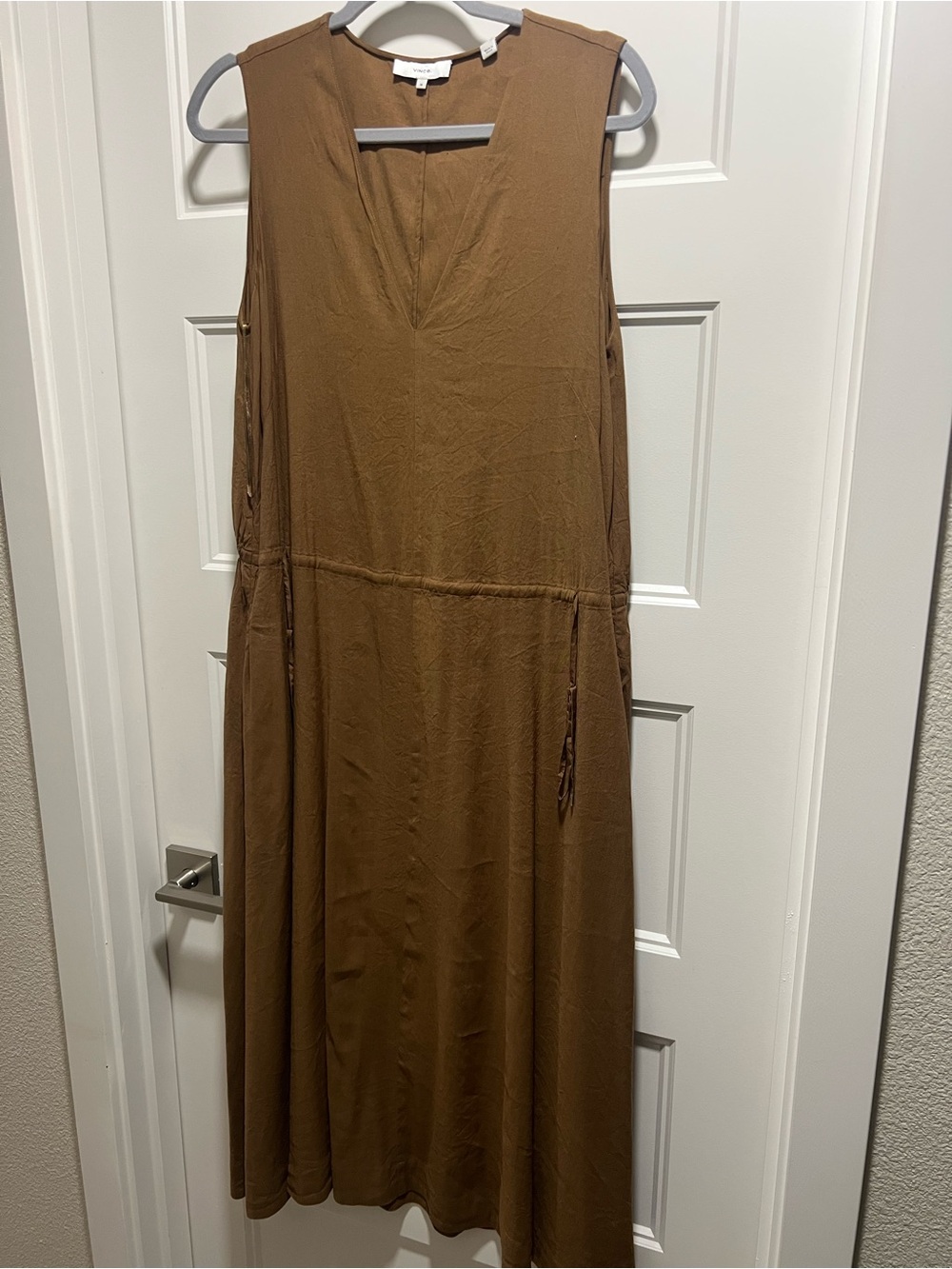 Vince Sleeveless Maxi Dress in Brown